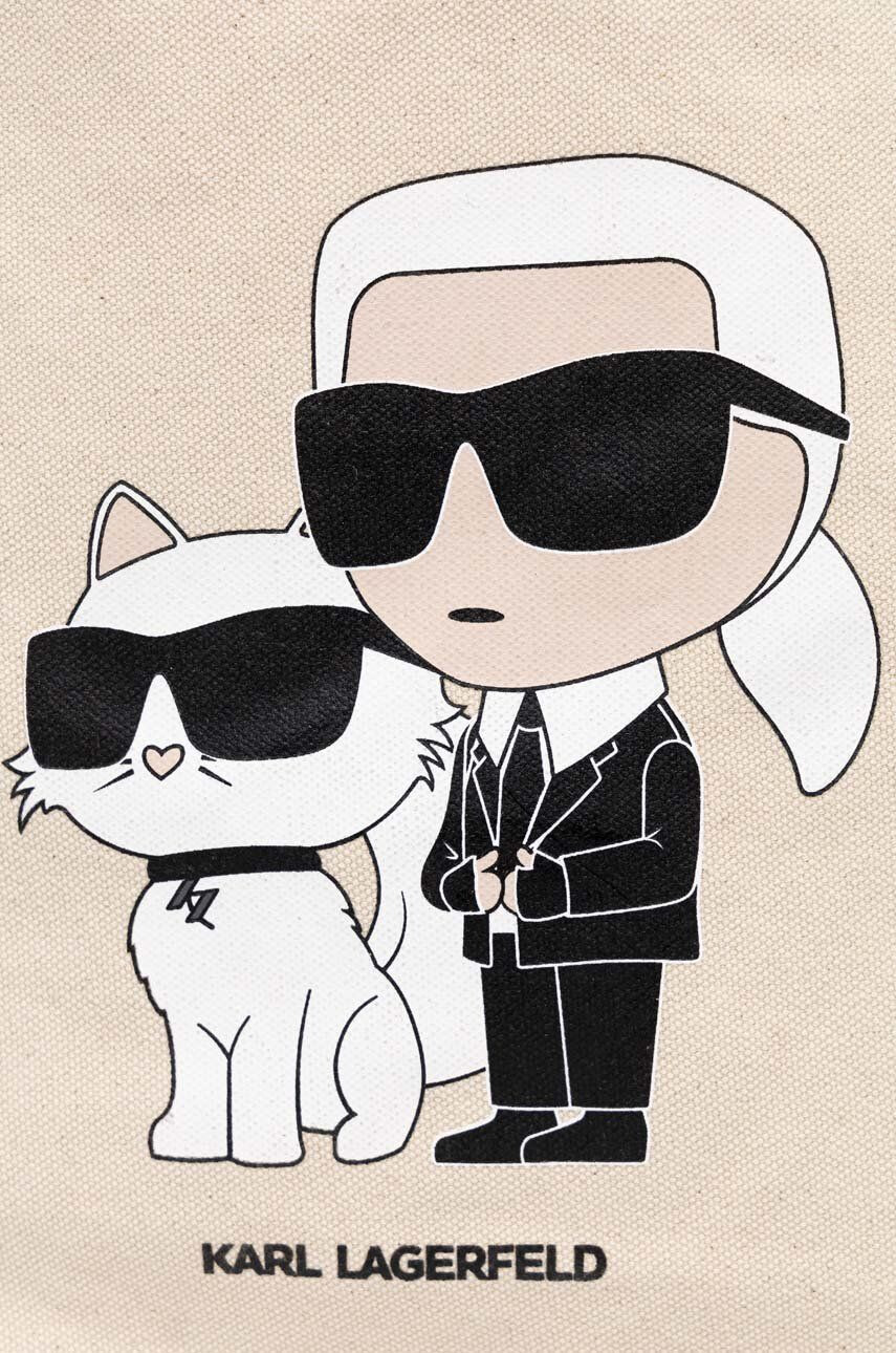 Karl Lagerfeld Taška béžová barva - Pepit.cz