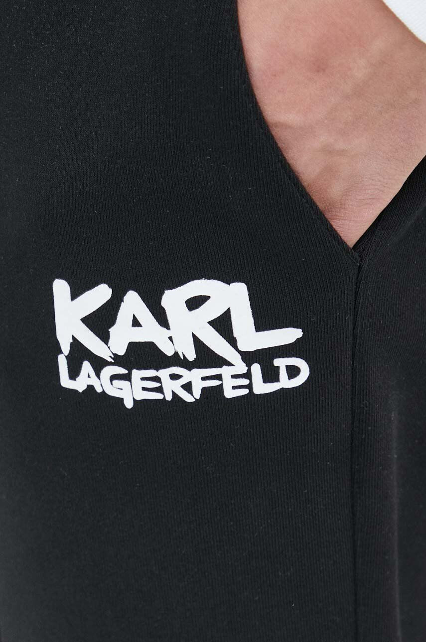 Karl Lagerfeld Tepláky bílá barva s potiskem - Pepit.cz