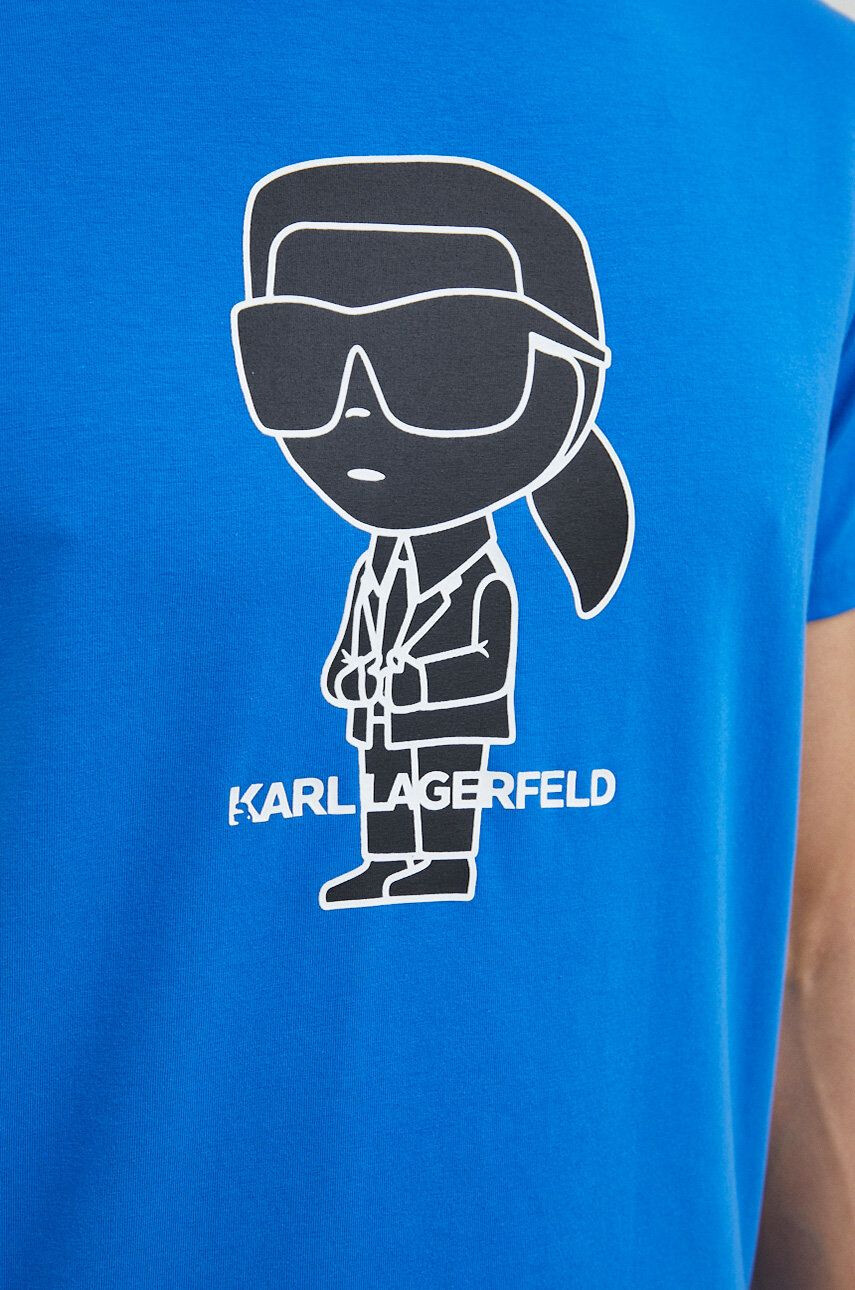 Karl Lagerfeld Tričko žlutá barva - Pepit.cz