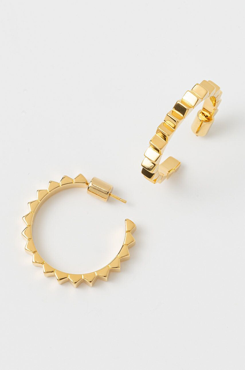 Kat Maconie Náušnice Prism Stud Medium Hoop Earrings - Pepit.cz