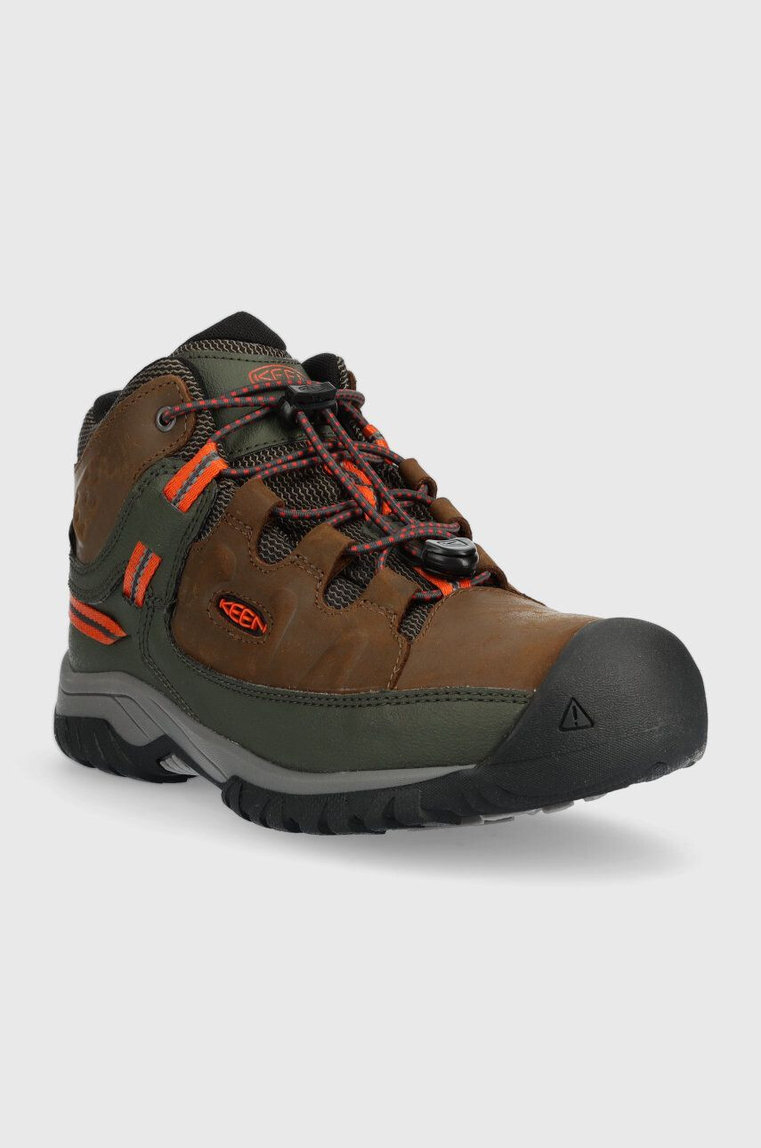 Keen Boty Targhee Mid Wp hnědá barva - Pepit.cz