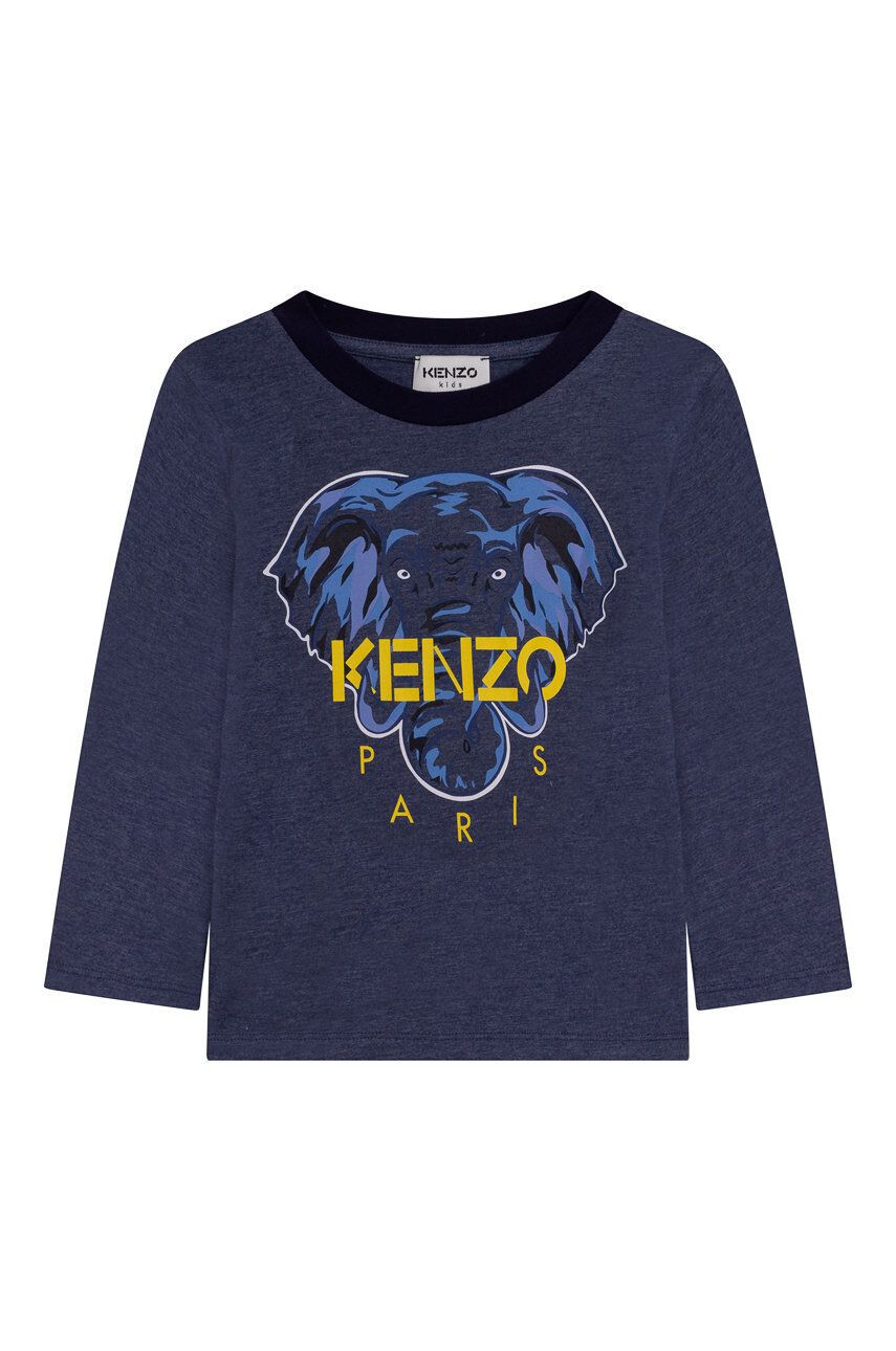 Kenzo kids Dětská bavlněná košile s dlouhým rukávem - Pepit.cz