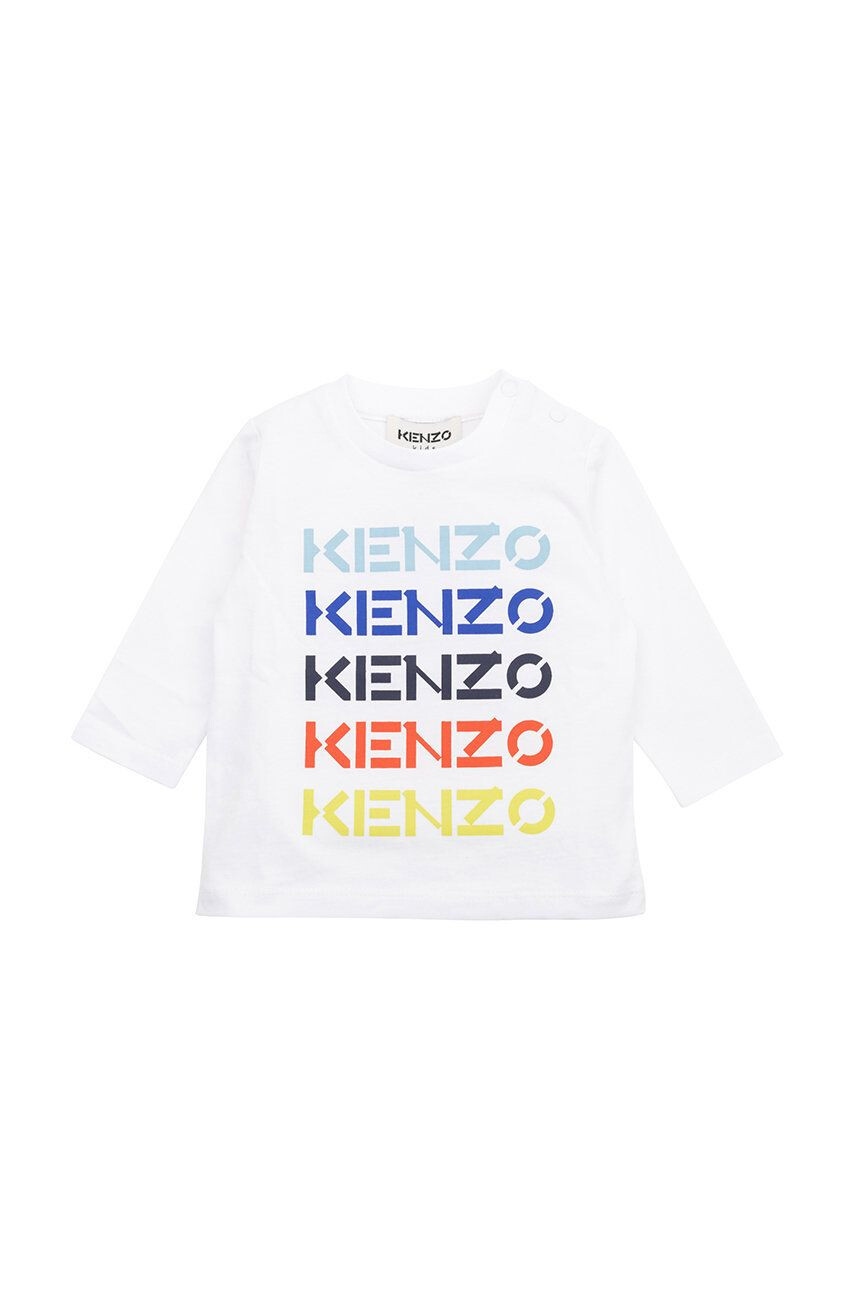 Kenzo kids Dětská bavlněná košile s dlouhým rukávem - Pepit.cz