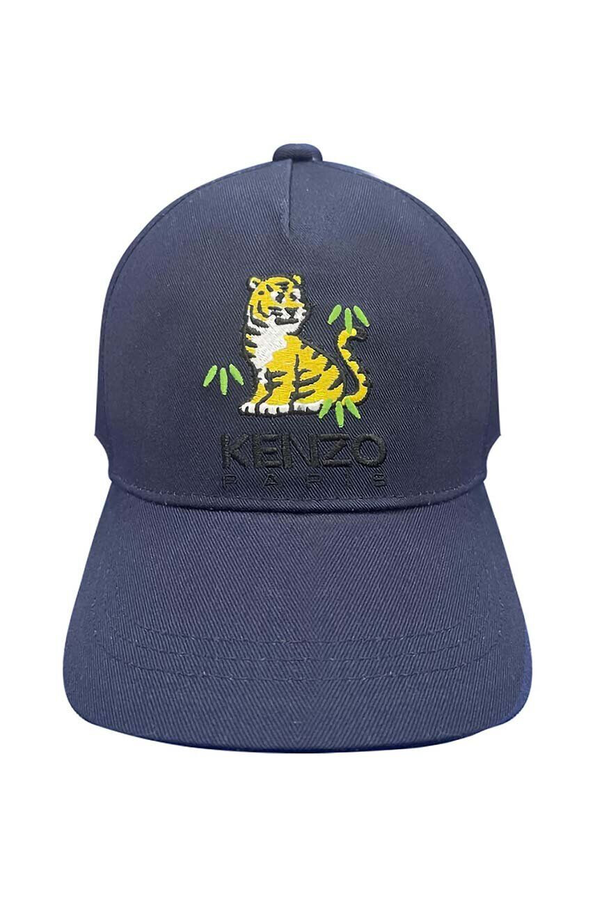 Kenzo kids Dětská bavlněná kšiltovka tmavomodrá barva s aplikací - Pepit.cz