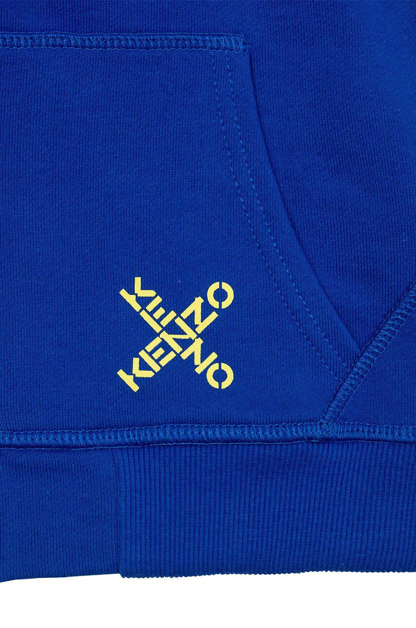 Kenzo kids Dětská bavlněná mikina tmavomodrá barva vzorovaná - Pepit.cz