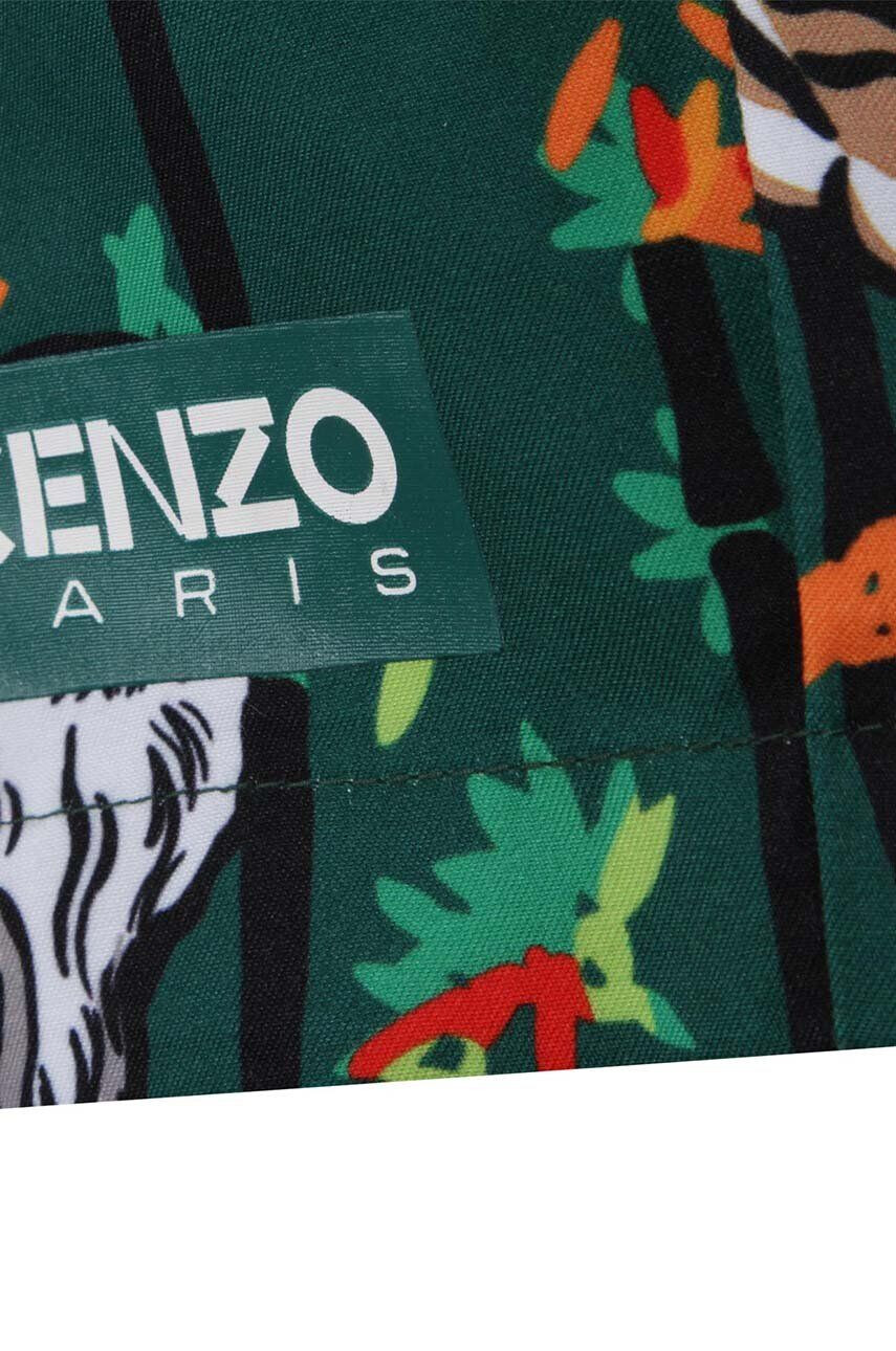 Kenzo kids Dětské plavkové šortky zelená barva - Pepit.cz