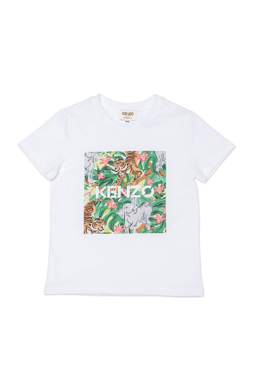 Kenzo kids Dětské tričko bílá barva - Pepit.cz