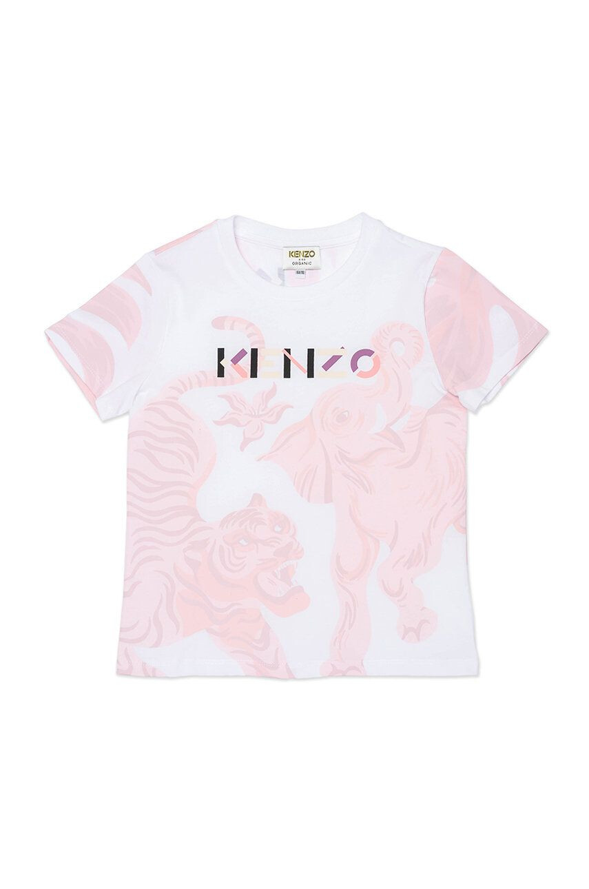 Kenzo kids Dětské tričko bílá barva - Pepit.cz