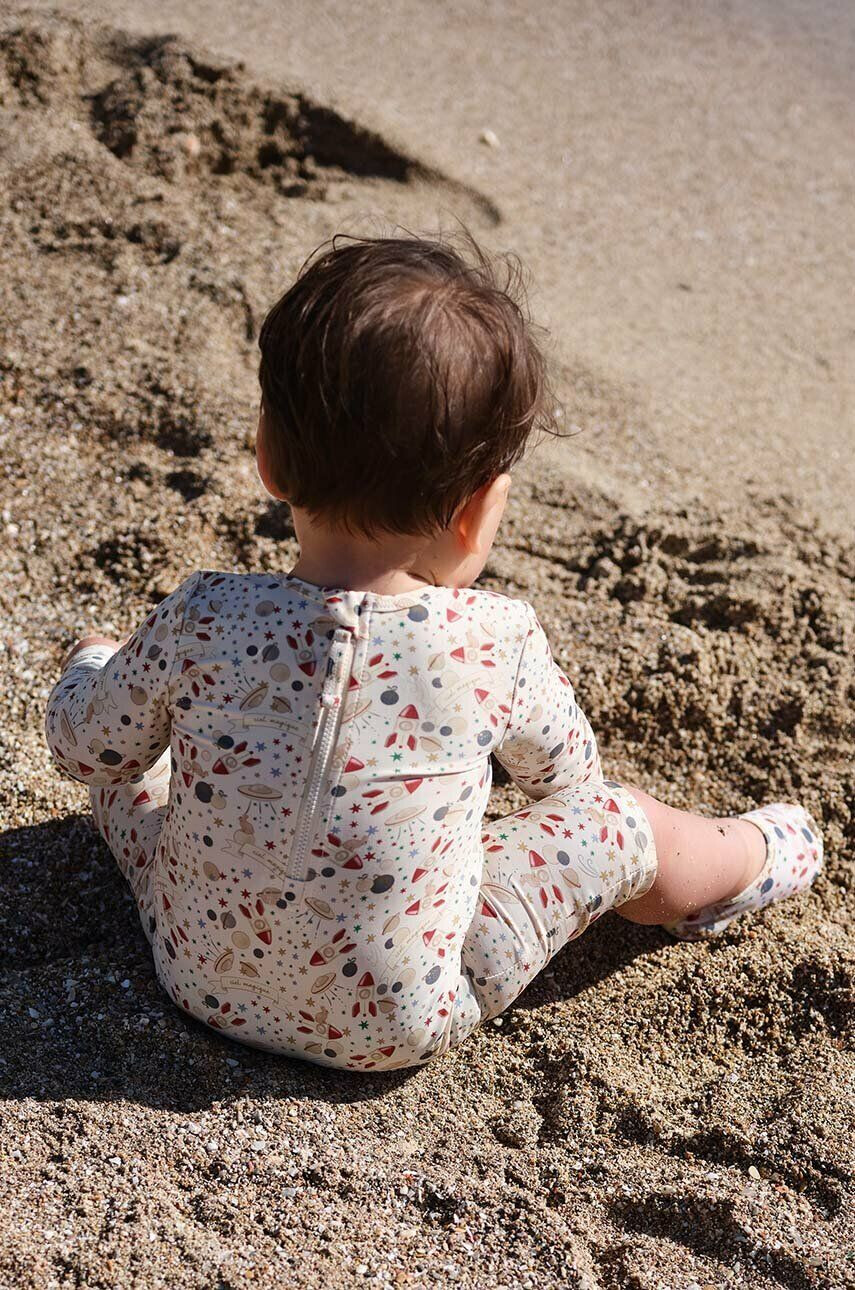 Konges Sløjd Dětské plavky béžová barva - Pepit.cz