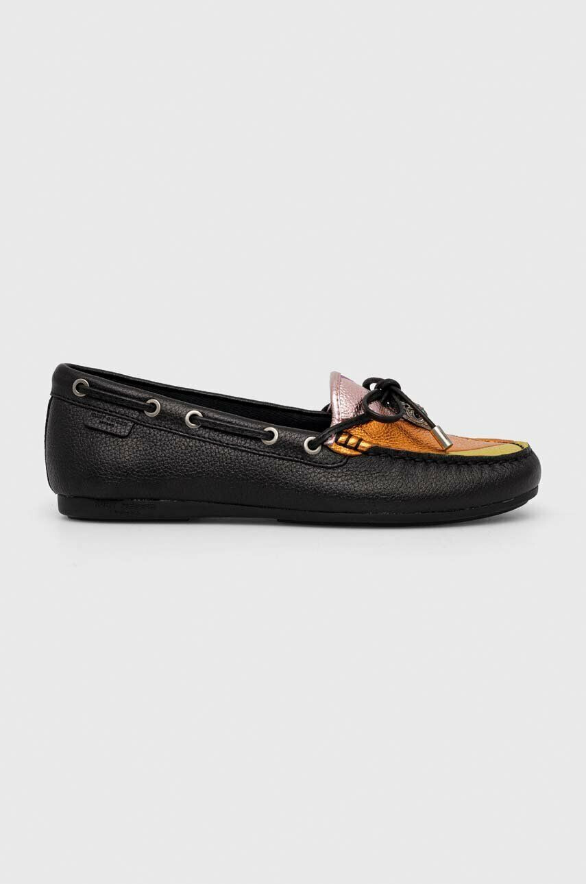 Kurt Geiger London Kožené mokasíny Eagle Trim Moccasin dámské na plochém podpatku - Pepit.cz