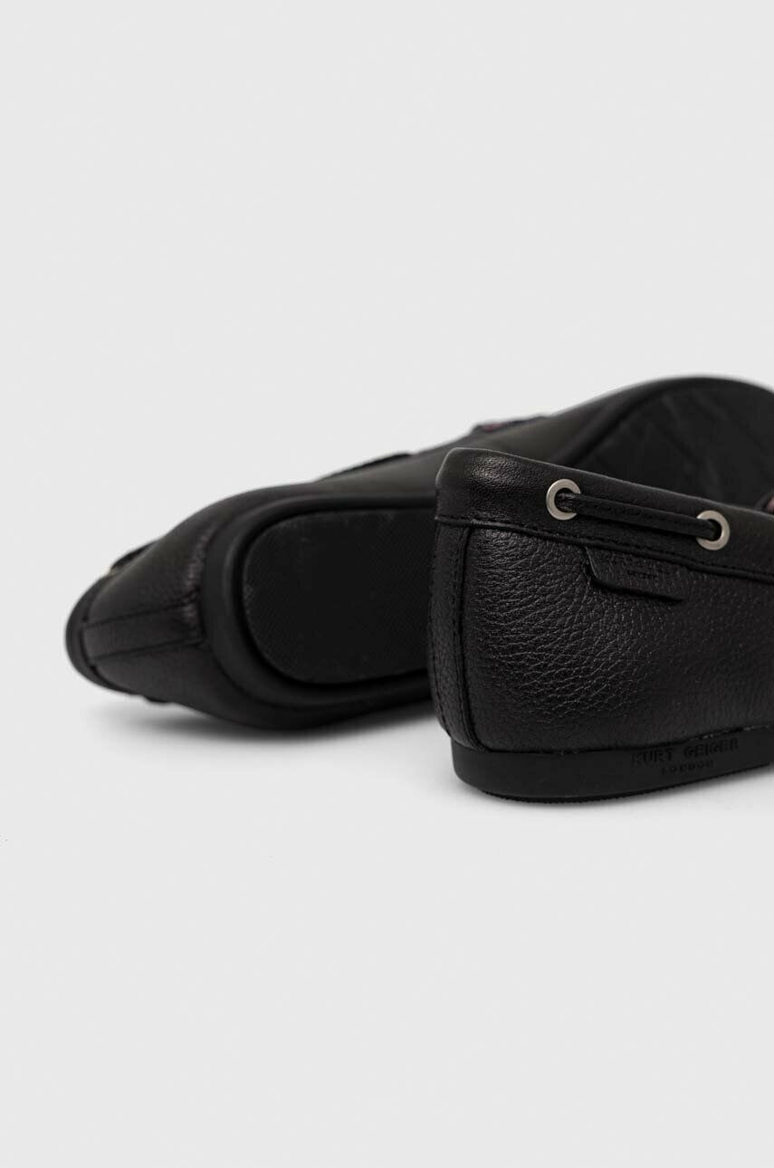 Kurt Geiger London Kožené mokasíny Eagle Trim Moccasin dámské na plochém podpatku - Pepit.cz