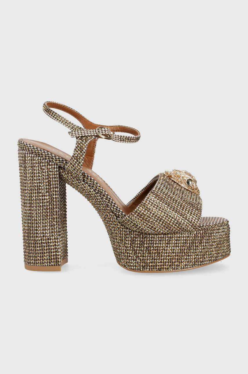 Kurt Geiger London Sandály Kensington Platform zlatá barva 9798840609 - Pepit.cz