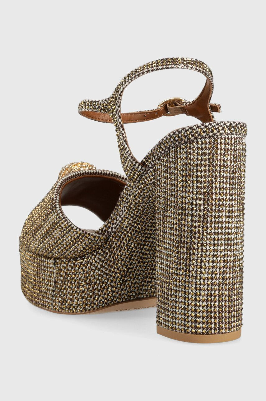 Kurt Geiger London Sandály Kensington Platform zlatá barva 9798840609 - Pepit.cz