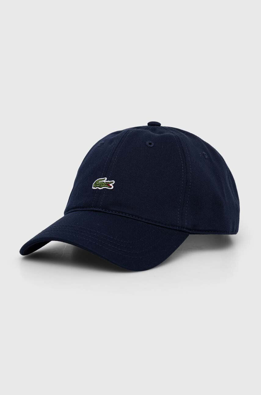 Lacoste Bavlněná baseballová čepice tmavomodrá barva s aplikací RK0491-031 - Pepit.cz