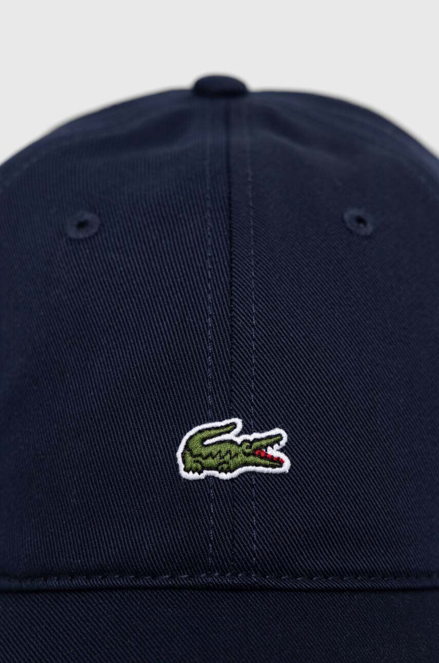 Lacoste Bavlněná baseballová čepice tmavomodrá barva s aplikací RK0491-031 - Pepit.cz