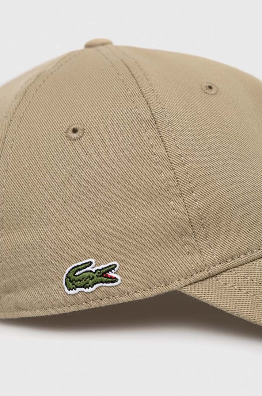 Lacoste Bavlněná baseballová čepice hnědá barva RK0440-031 - Pepit.cz