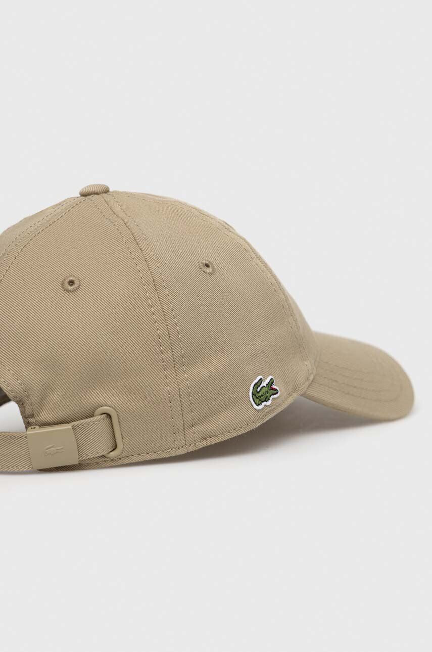 Lacoste Bavlněná baseballová čepice hnědá barva RK0440-031 - Pepit.cz