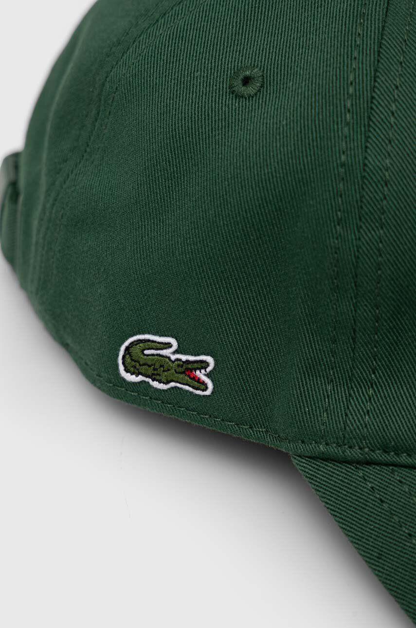 Lacoste Bavlněná baseballová čepice zelená barva - Pepit.cz