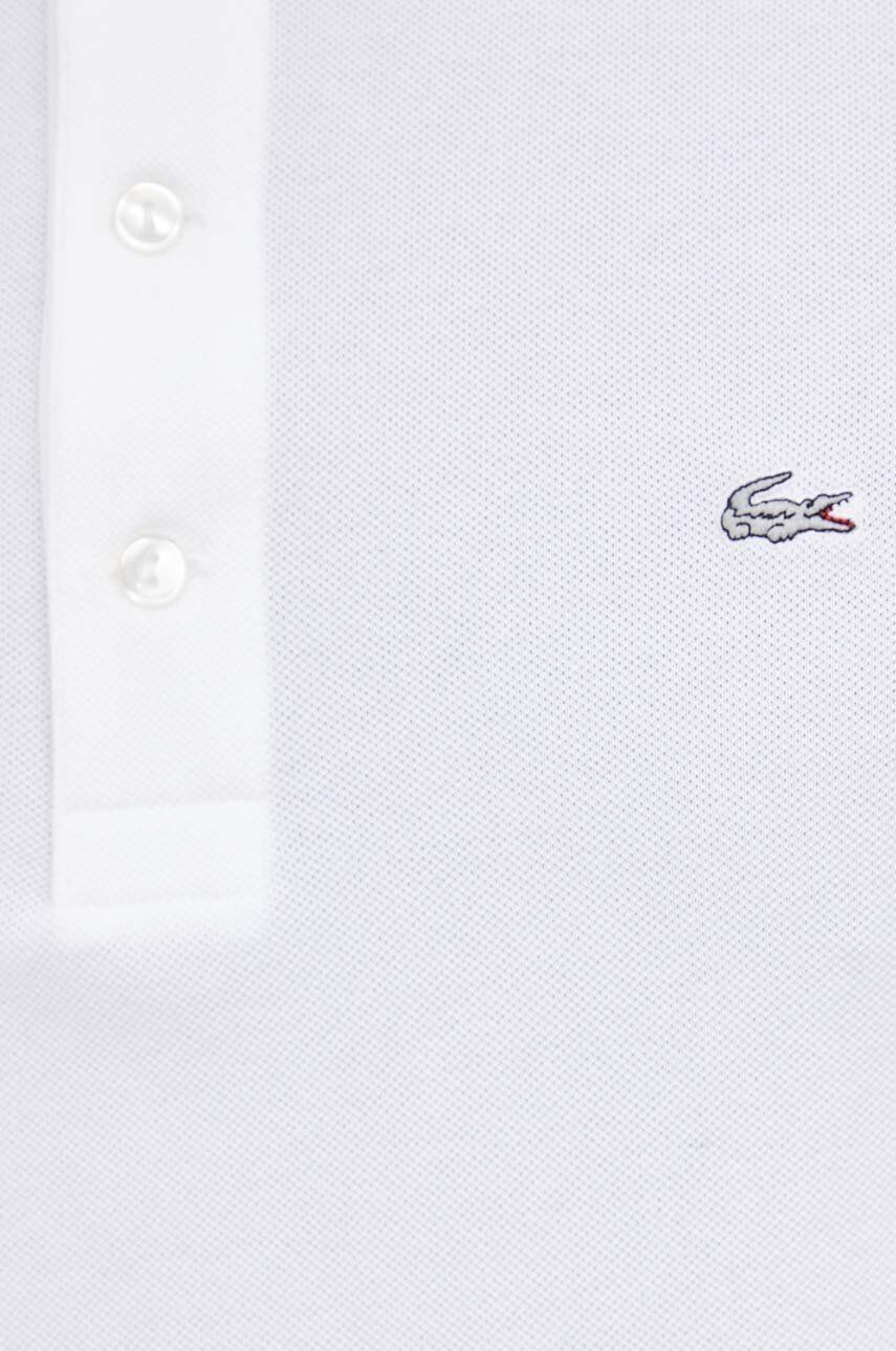 Lacoste Bavlněné polo tričko bílá barva hladký PH4014.-001 - Pepit.cz