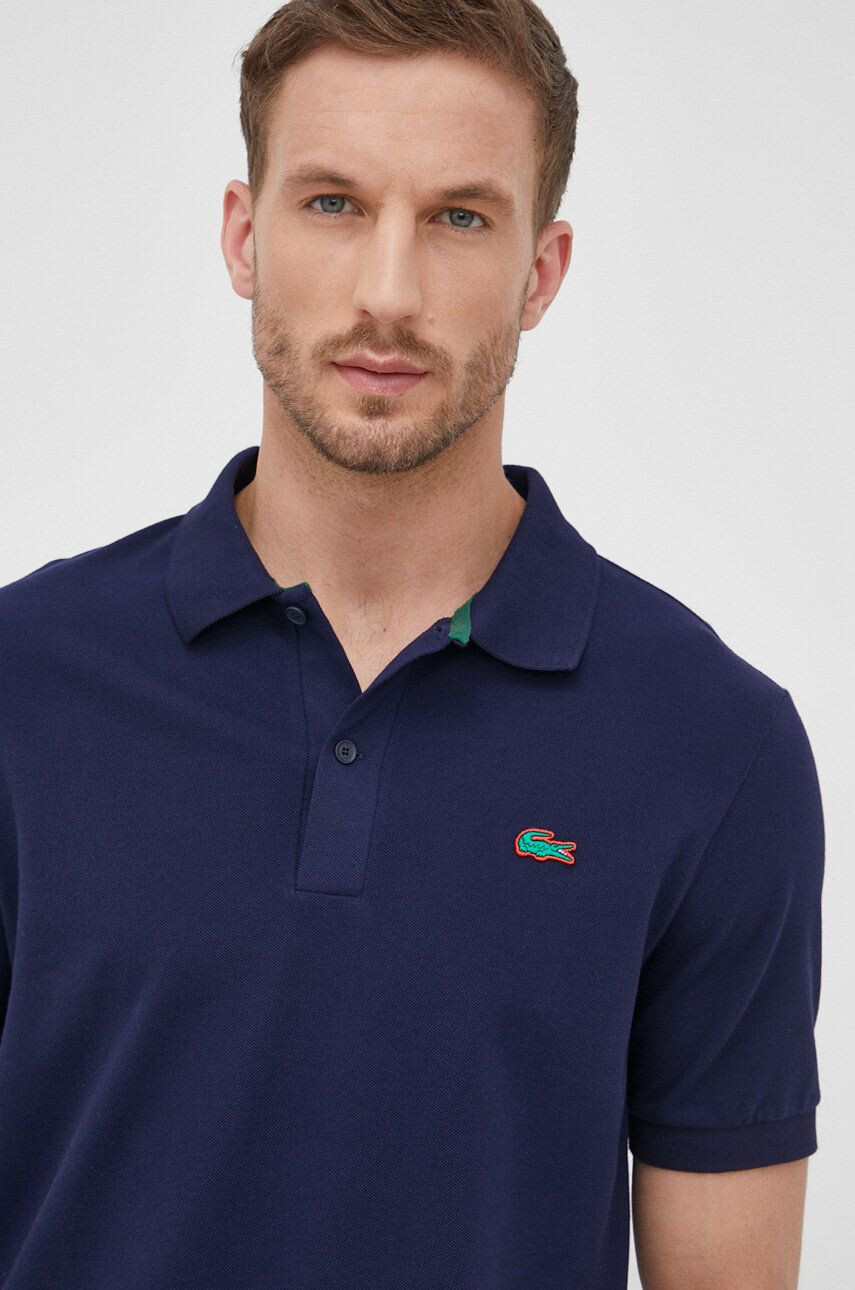 Lacoste Bavlněné polo tričko tmavomodrá barva - Pepit.cz