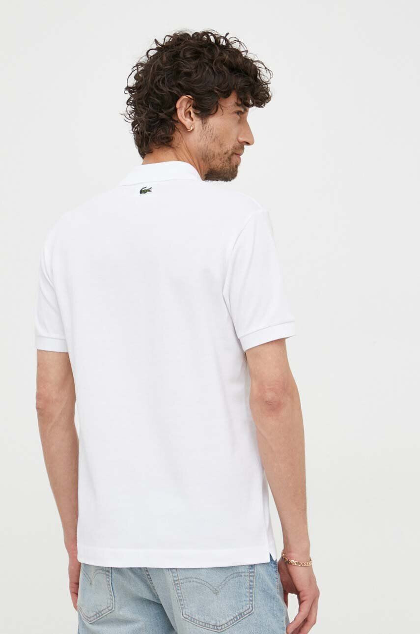 Lacoste Bavlněné polo tričko x Netflix bílá barva s aplikací PH7057-VIR - Pepit.cz