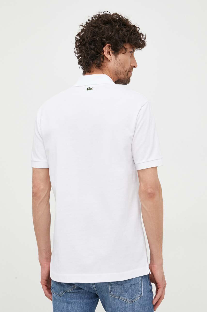 Lacoste Bavlněné polo tričko x Netflix bílá barva s aplikací PH7057-VIR - Pepit.cz