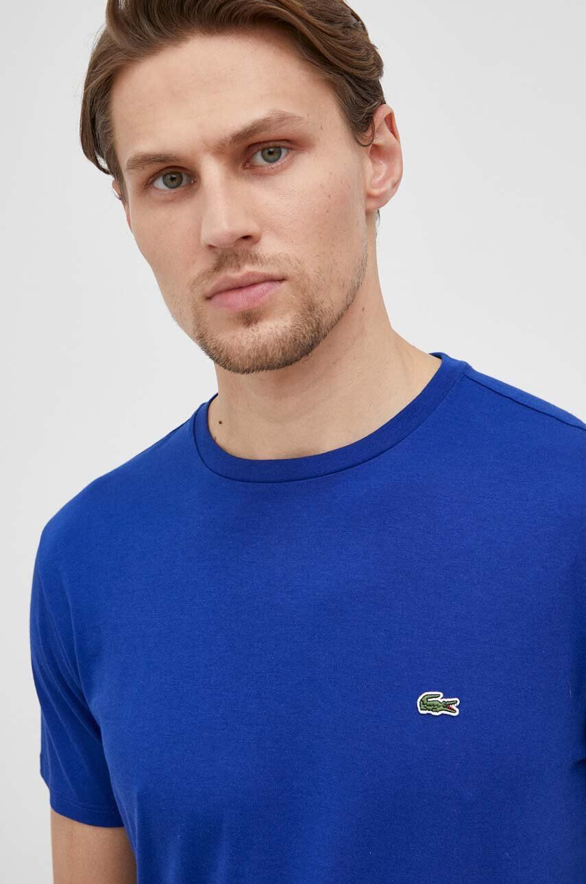 Lacoste Bavlněné tričko tmavomodrá barva TH6709-001. - Pepit.cz