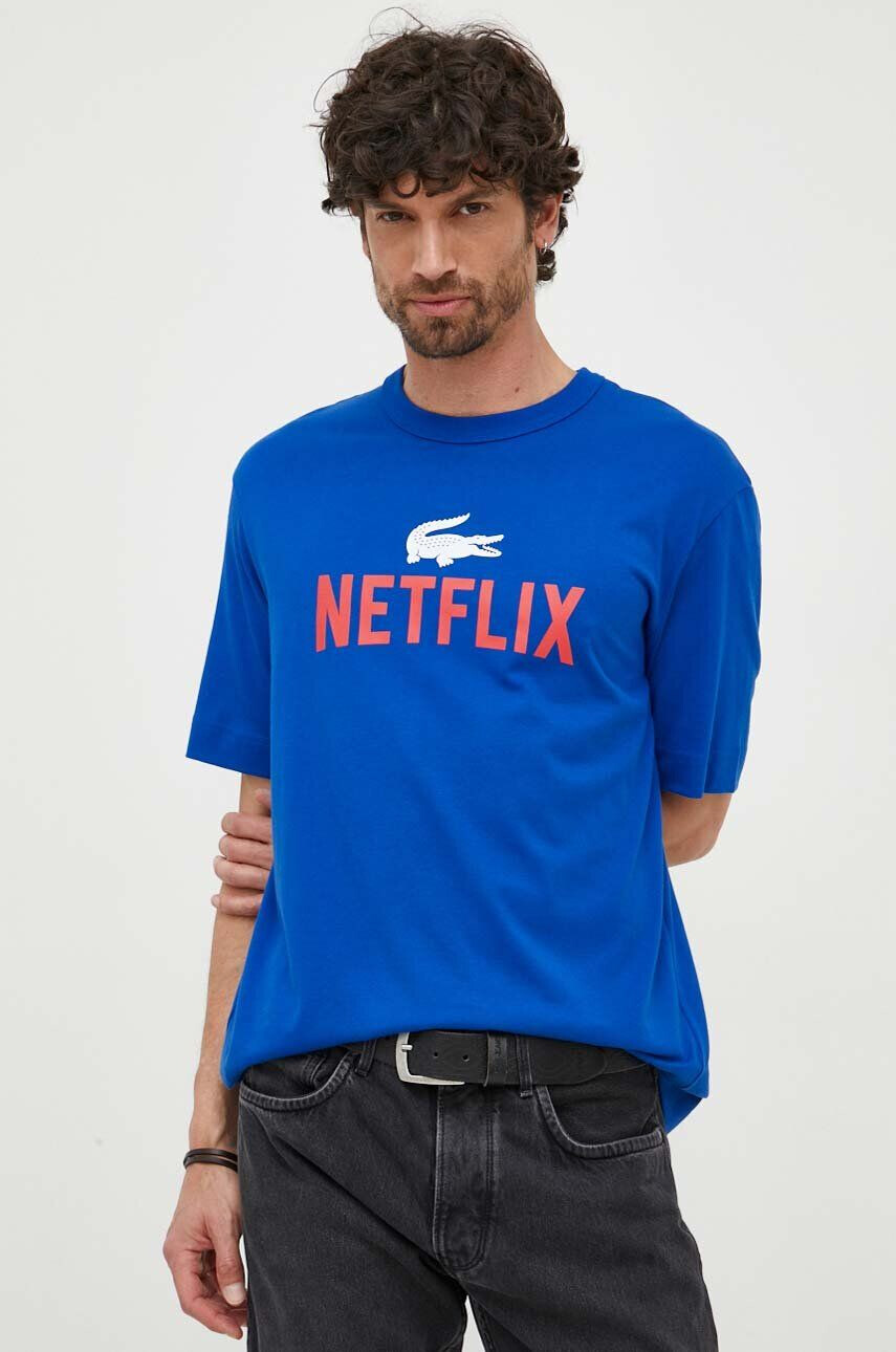 Lacoste Bavlněné tričko x Netflix TH7343-70V - Pepit.cz