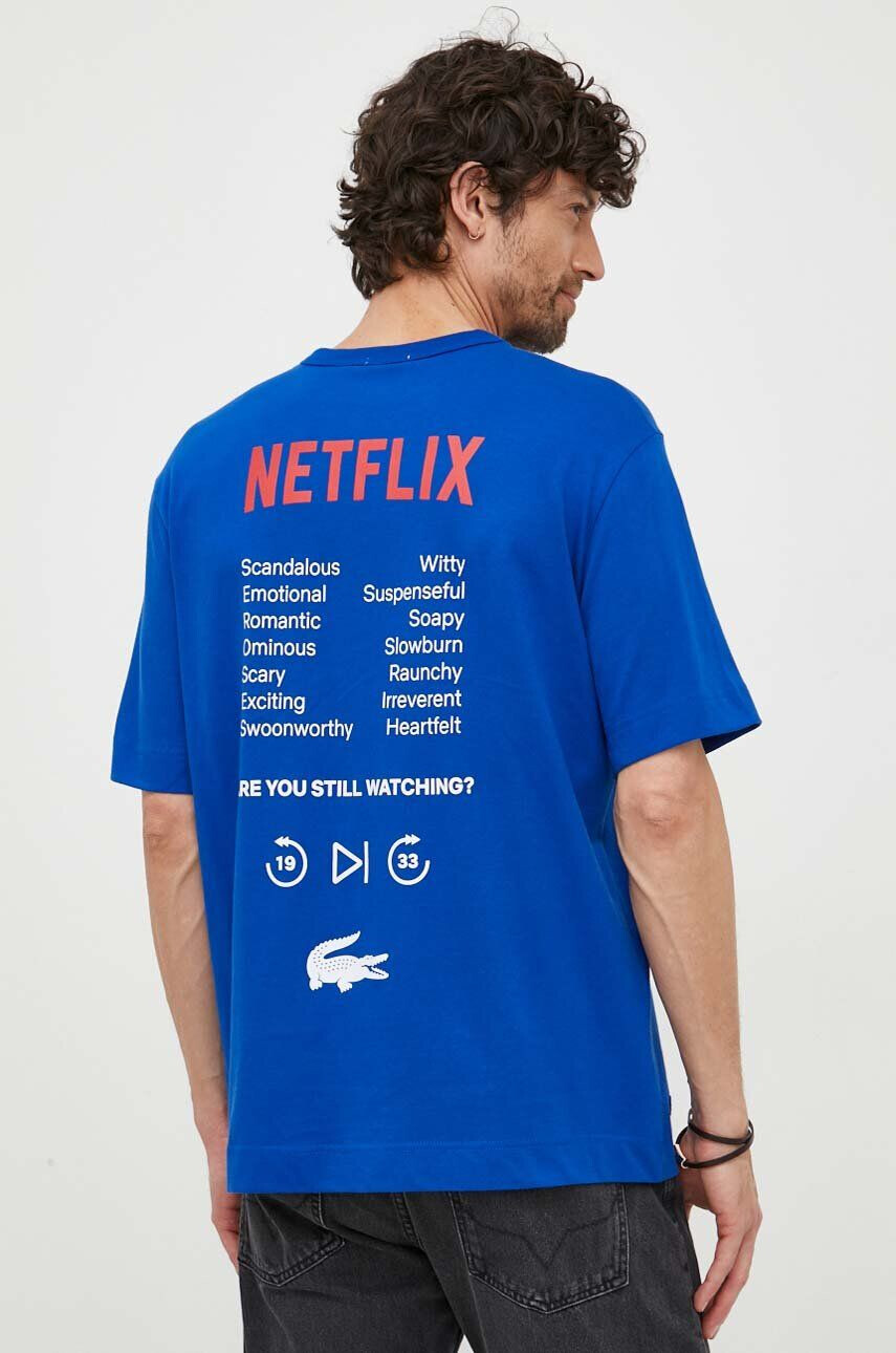 Lacoste Bavlněné tričko x Netflix TH7343-70V - Pepit.cz