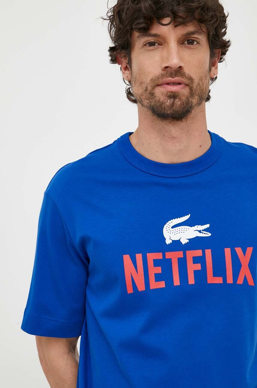 Lacoste Bavlněné tričko x Netflix TH7343-70V - Pepit.cz