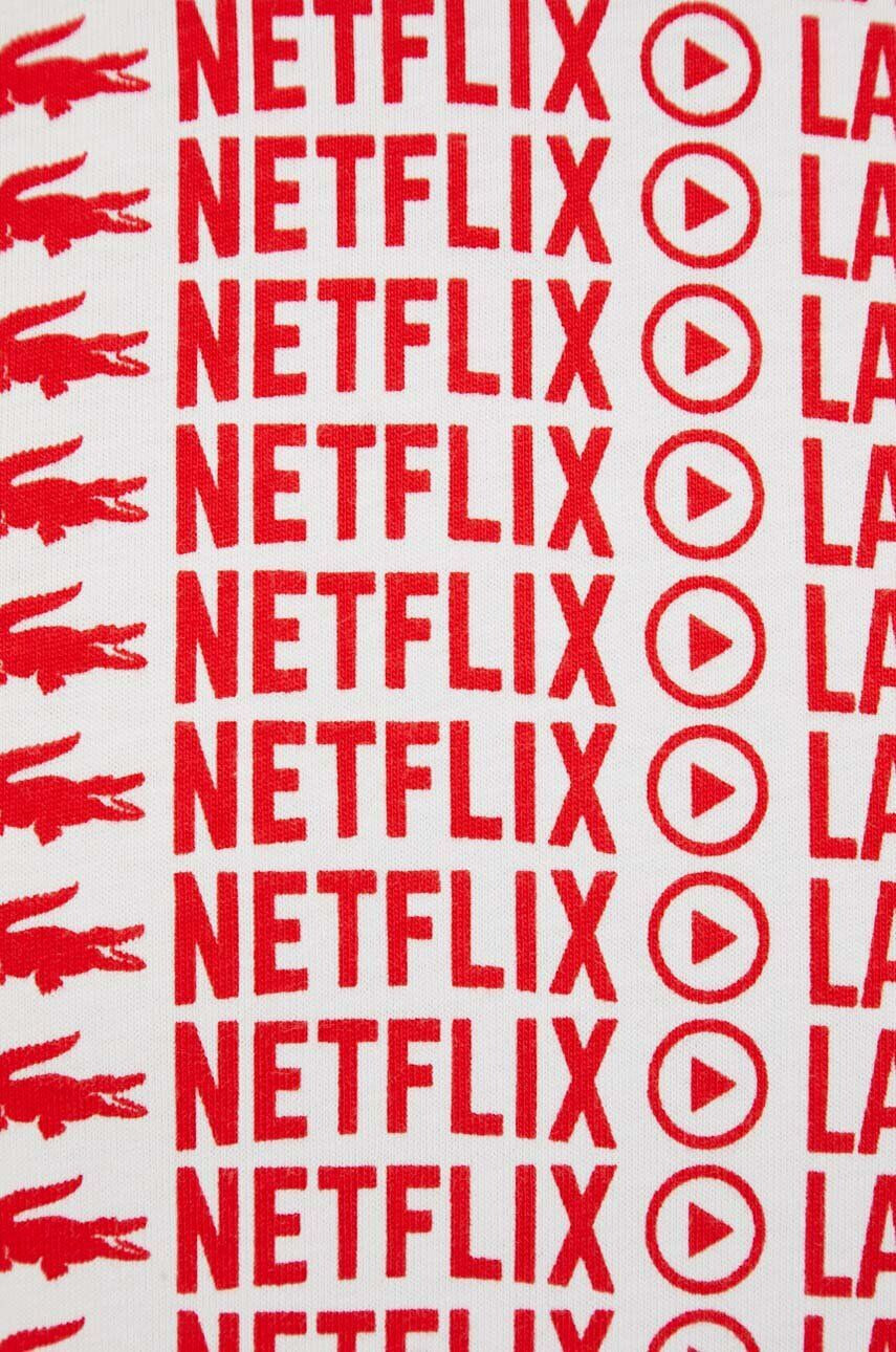 Lacoste Bavlněné tričko x Netflix zelená barva - Pepit.cz