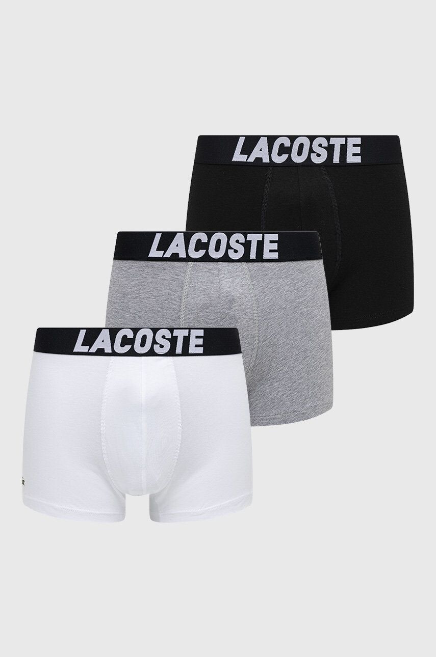 Lacoste Boxerky (3-pak) pánské černá barva - Pepit.cz