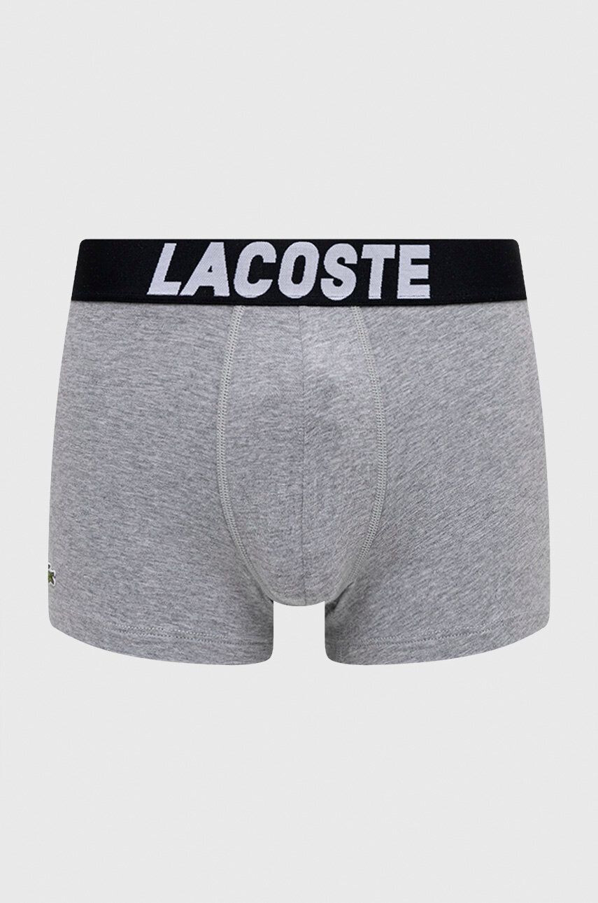 Lacoste Boxerky (3-pak) pánské černá barva - Pepit.cz