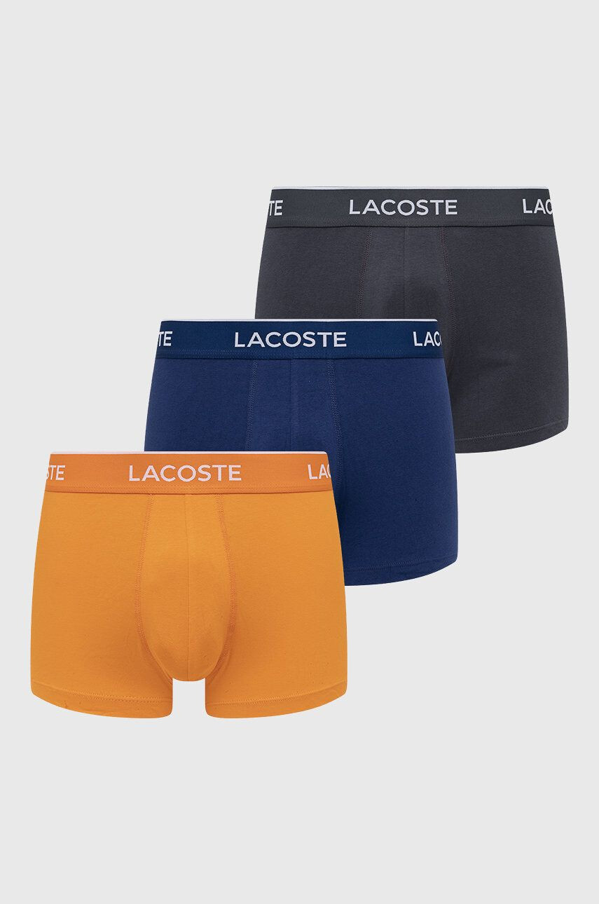 Lacoste Boxerky (3-pak) pánské oranžová barva - Pepit.cz