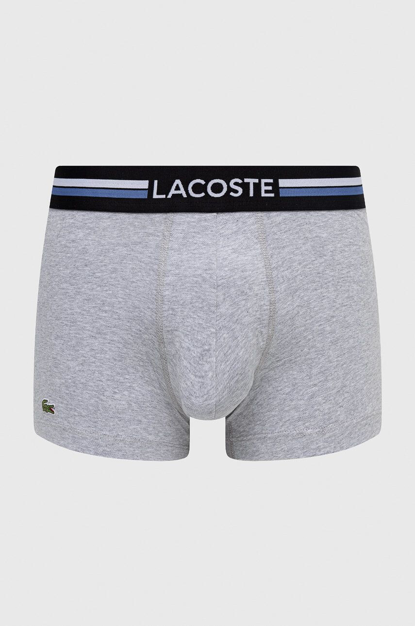 Lacoste Boxerky 3-pack pánské šedá barva - Pepit.cz