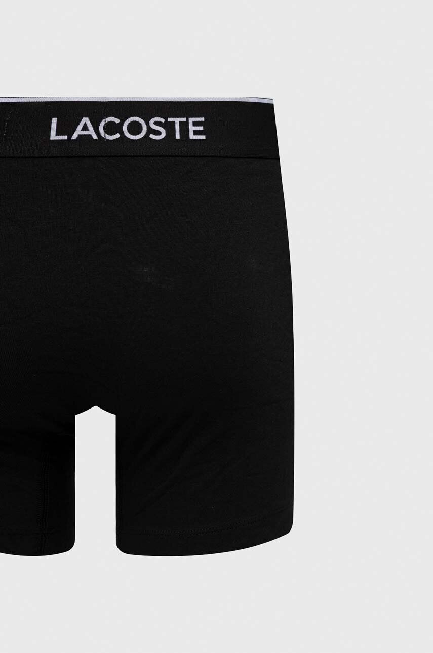 Lacoste Boxerky 3-pack pánské černá barva - Pepit.cz