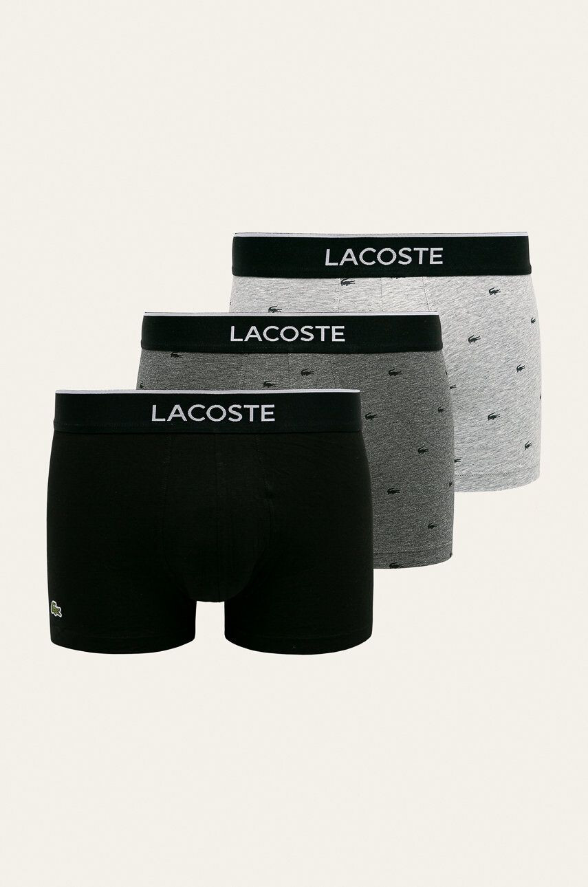 Lacoste Funkční prádlo (3-pack) pánské černá barva - Pepit.cz