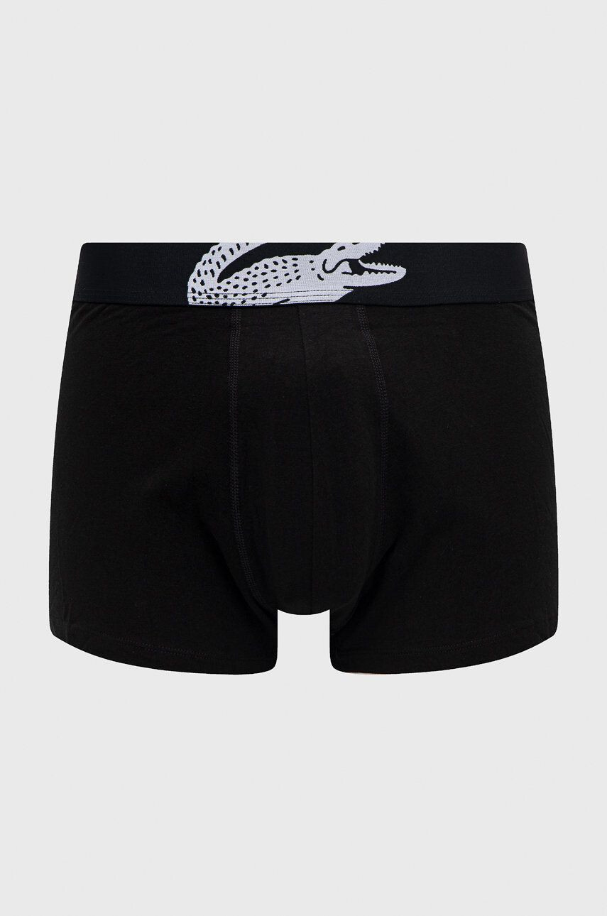 Lacoste Boxerky (3-pak) pánské černá barva - Pepit.cz