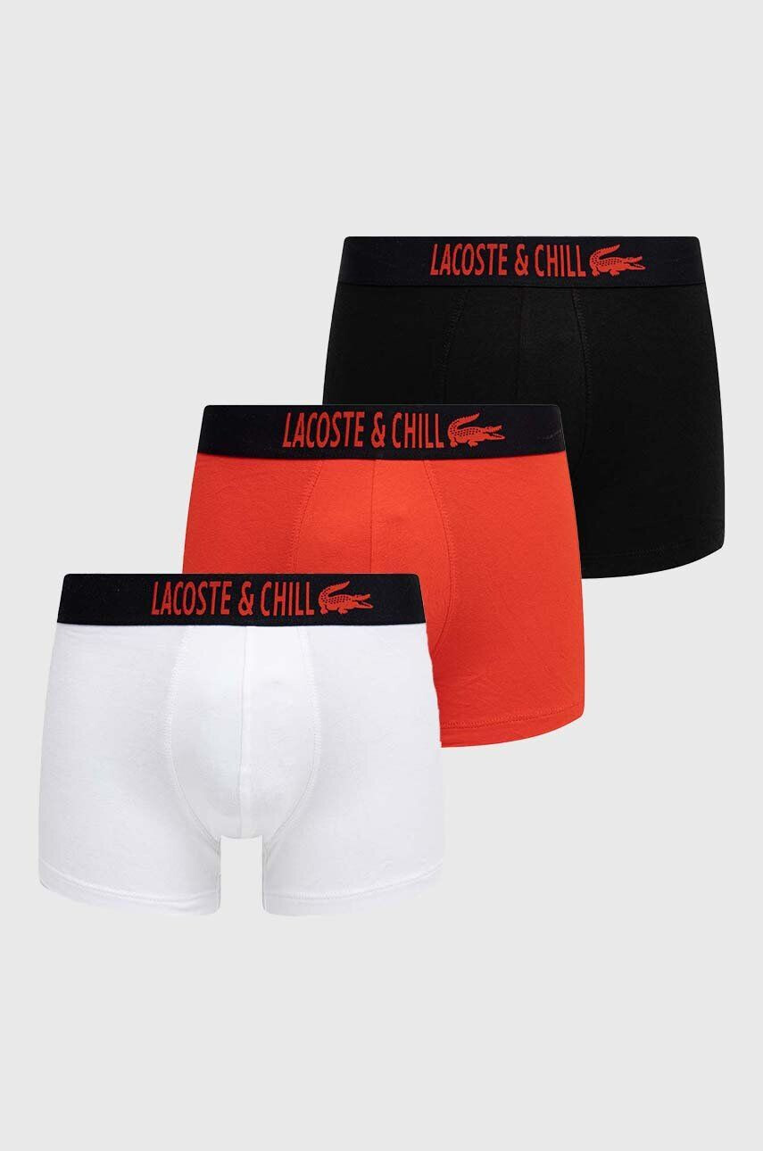 Lacoste Boxerky x Netflix 3-pack pánské černá barva 5H6421-G54 - Pepit.cz