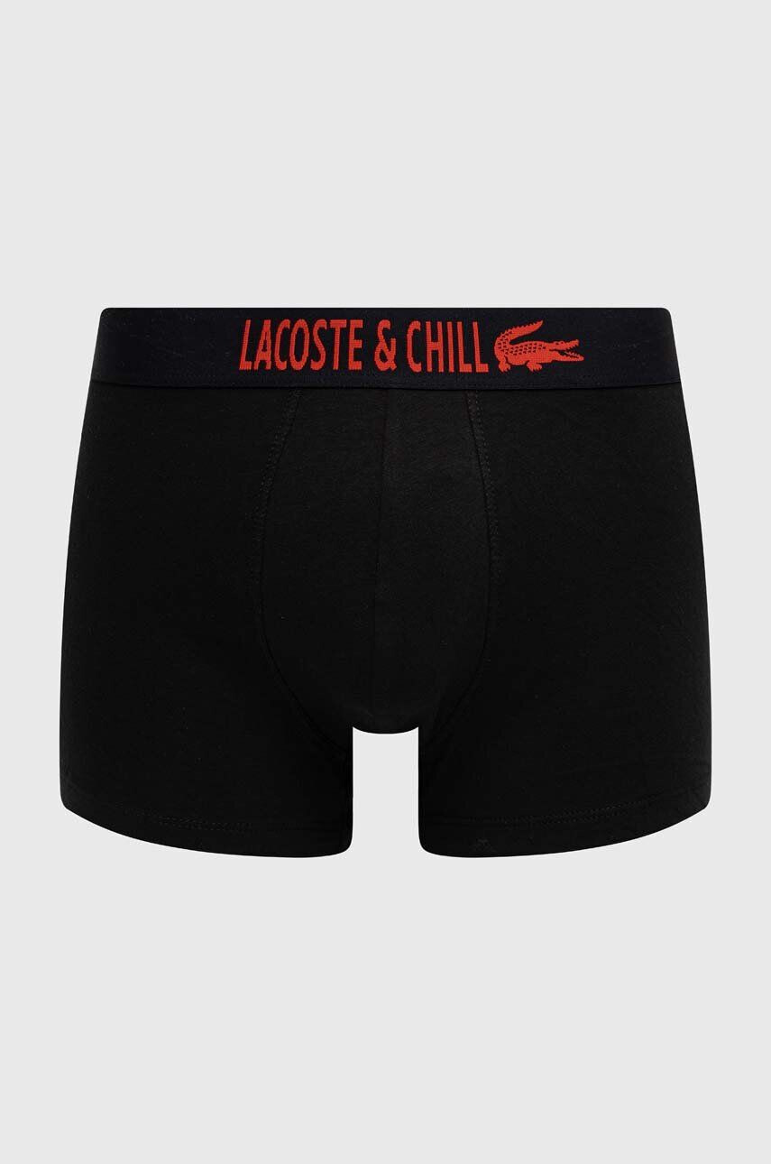 Lacoste Boxerky x Netflix 3-pack pánské černá barva 5H6421-G54 - Pepit.cz