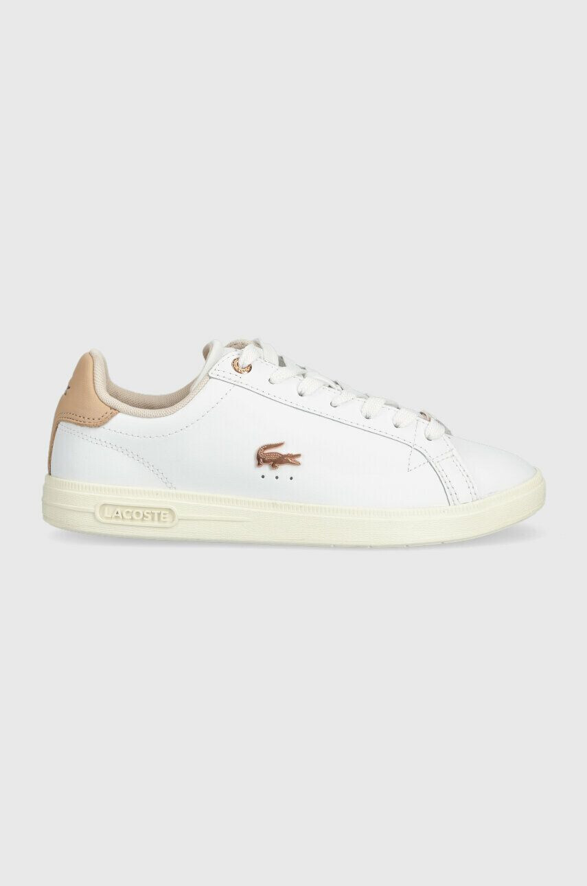 Lacoste Kožené sneakers boty GRADUATE PRO bílá barva 44SFA0062 - Pepit.cz