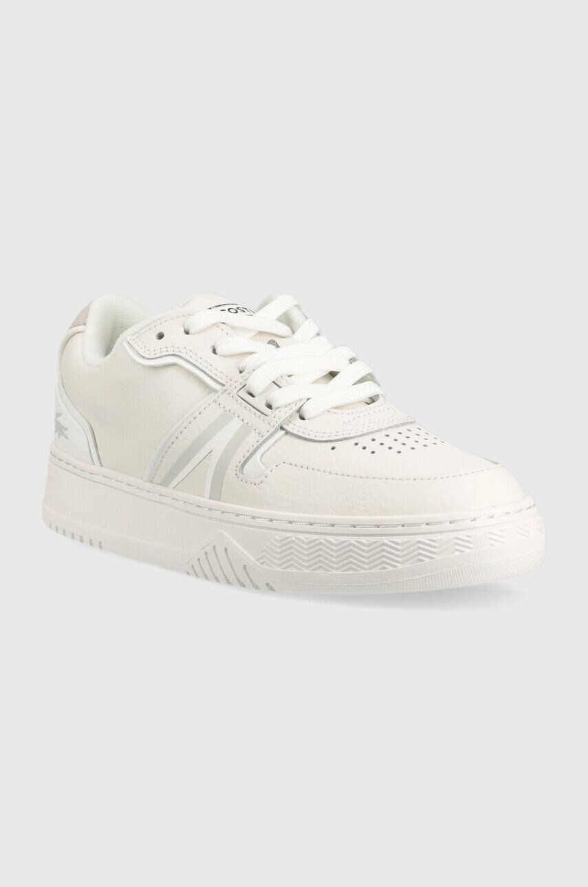 Lacoste Kožené sneakers boty L001 bílá barva - Pepit.cz