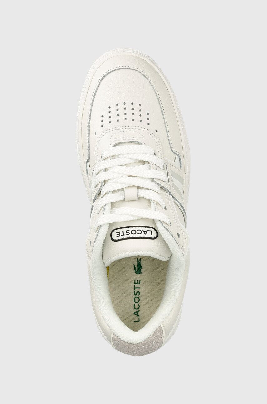 Lacoste Kožené sneakers boty L001 bílá barva - Pepit.cz