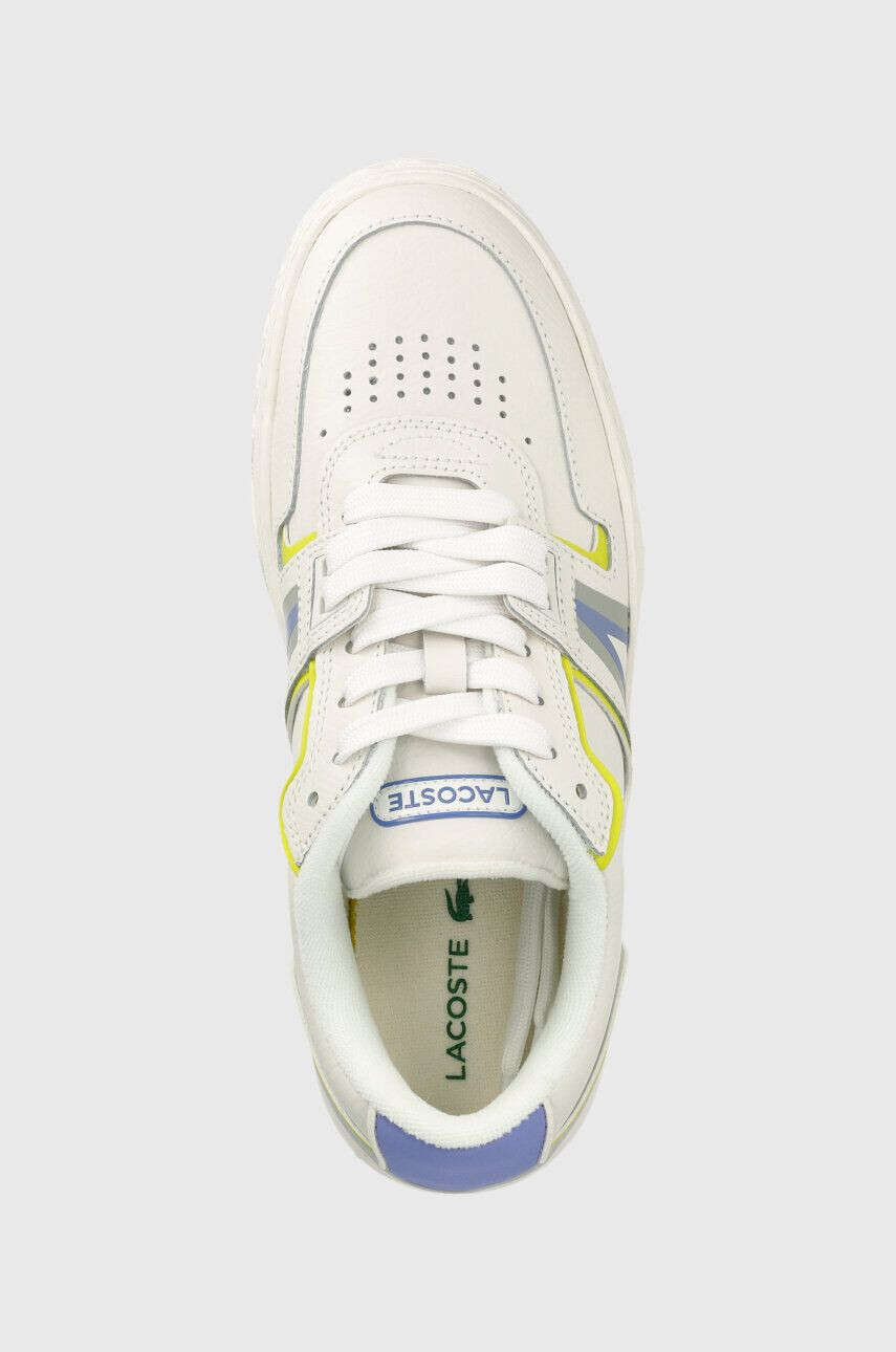 Lacoste Kožené sneakers boty L001 Leather Popped Heel bílá barva 43SFA0074 - Pepit.cz