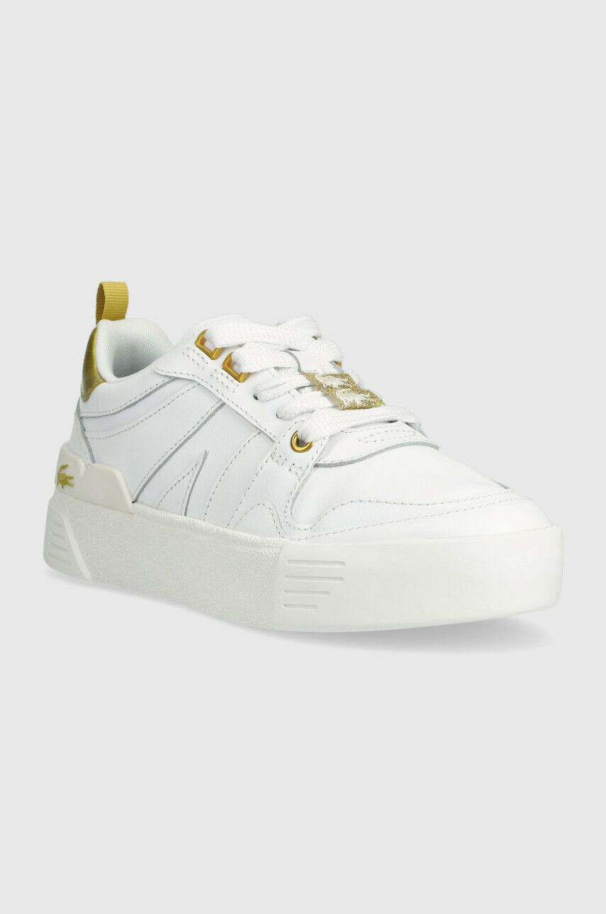 Lacoste Kožené sneakers boty L002 bílá barva 45CFA0032 - Pepit.cz