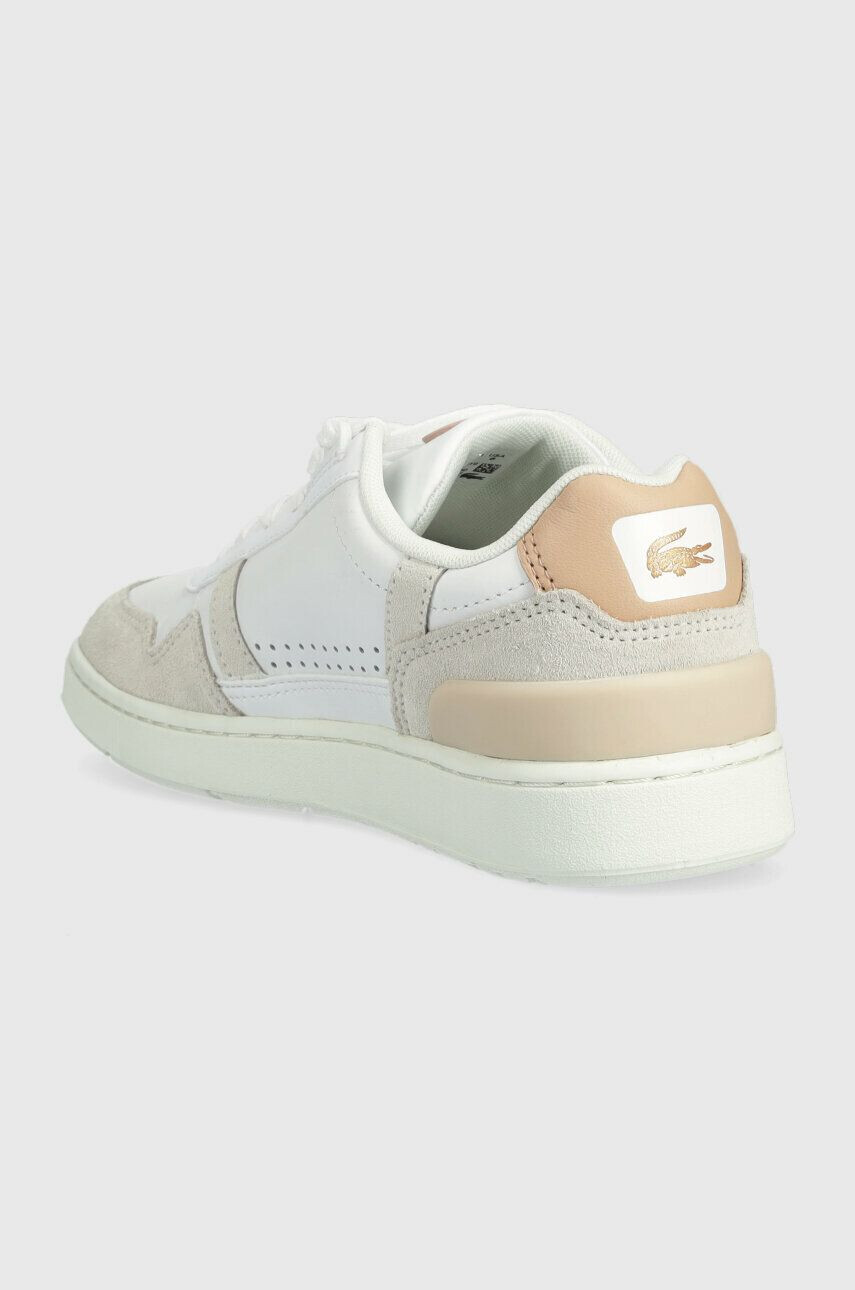 Lacoste Kožené sneakers boty T-CLIP bílá barva 44SFA0063 - Pepit.cz