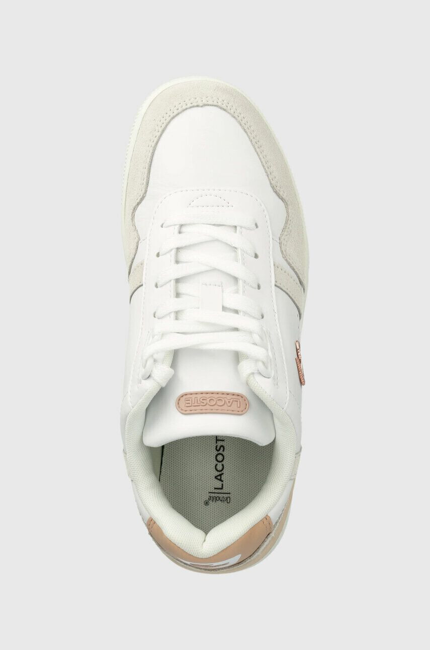 Lacoste Kožené sneakers boty T-CLIP bílá barva 44SFA0063 - Pepit.cz