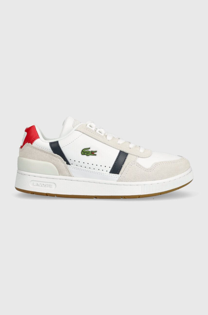 Lacoste Kožené sneakers boty T-CLIP bílá barva 40SFA0043 - Pepit.cz