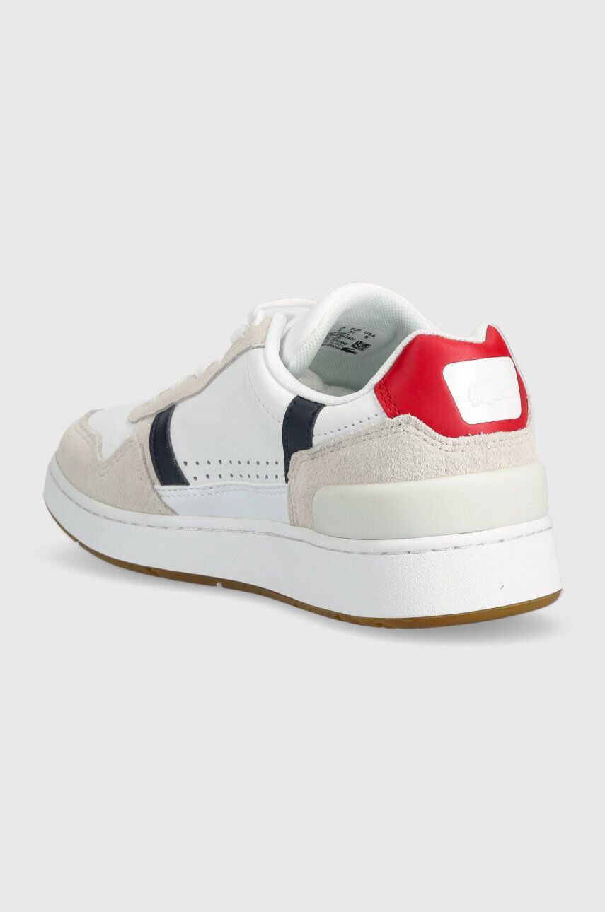 Lacoste Kožené sneakers boty T-CLIP bílá barva 40SFA0043 - Pepit.cz