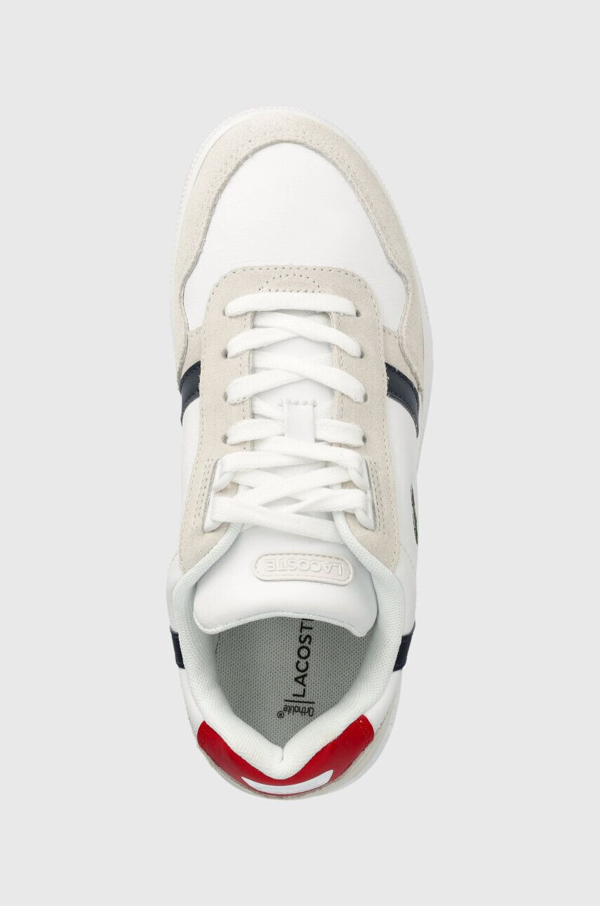 Lacoste Kožené sneakers boty T-CLIP bílá barva 40SFA0043 - Pepit.cz